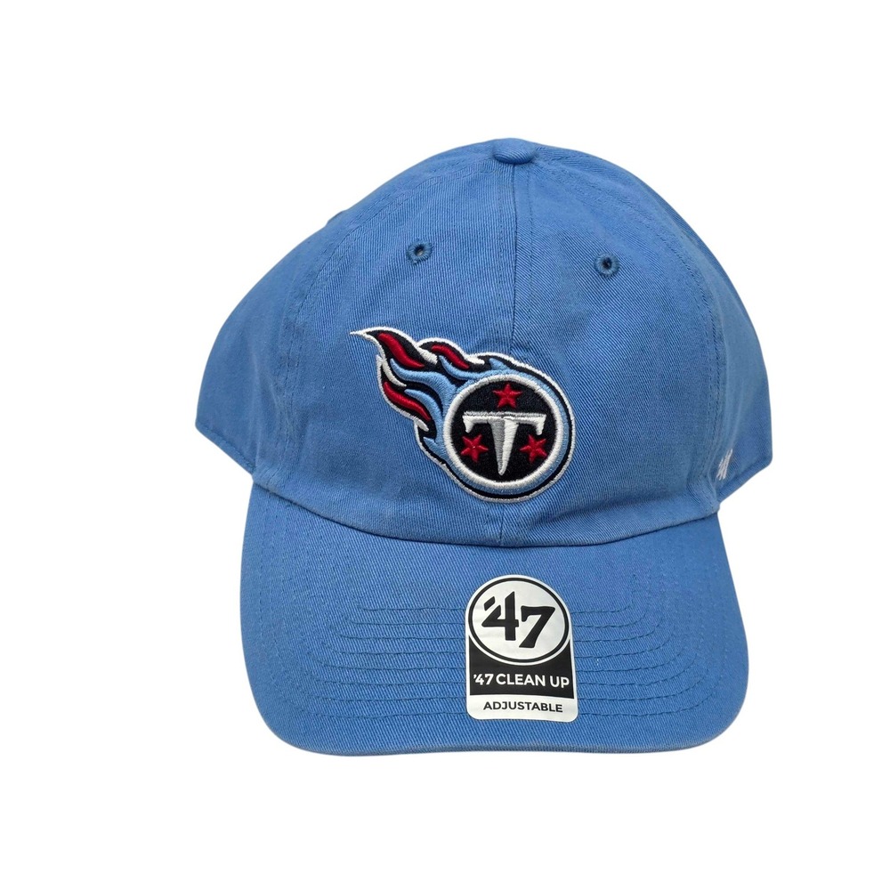 '47 Brand Clean Up Tennessee Titans NFL Strapback Dad Hat Cap Blue Men's NEW